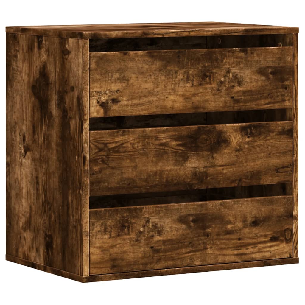 Image Commode d'angle chêne fumé 60x41x58 cm bois d'ingénierie | Xios Store SNC vidaXL Xios Store SNC