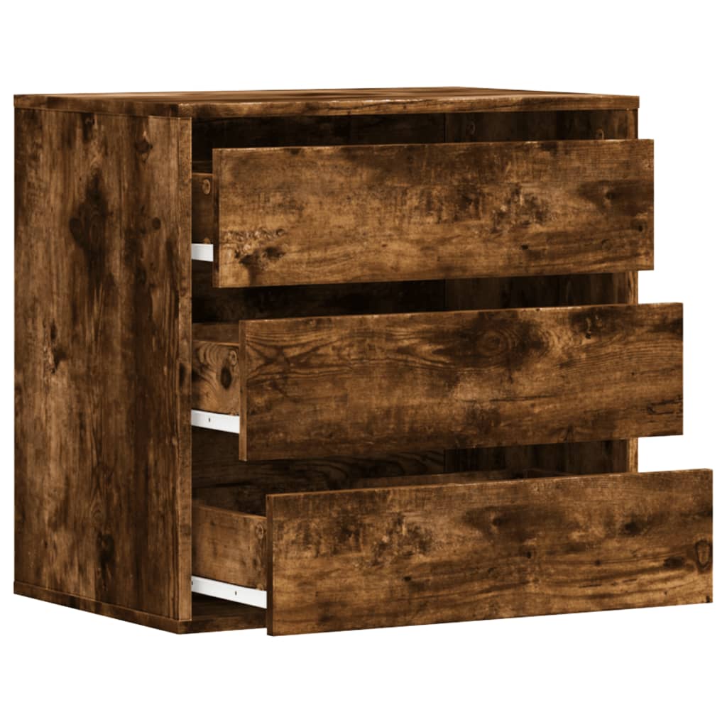 Image Commode d'angle chêne fumé 60x41x58 cm bois d'ingénierie | Xios Store SNC vidaXL Xios Store SNC