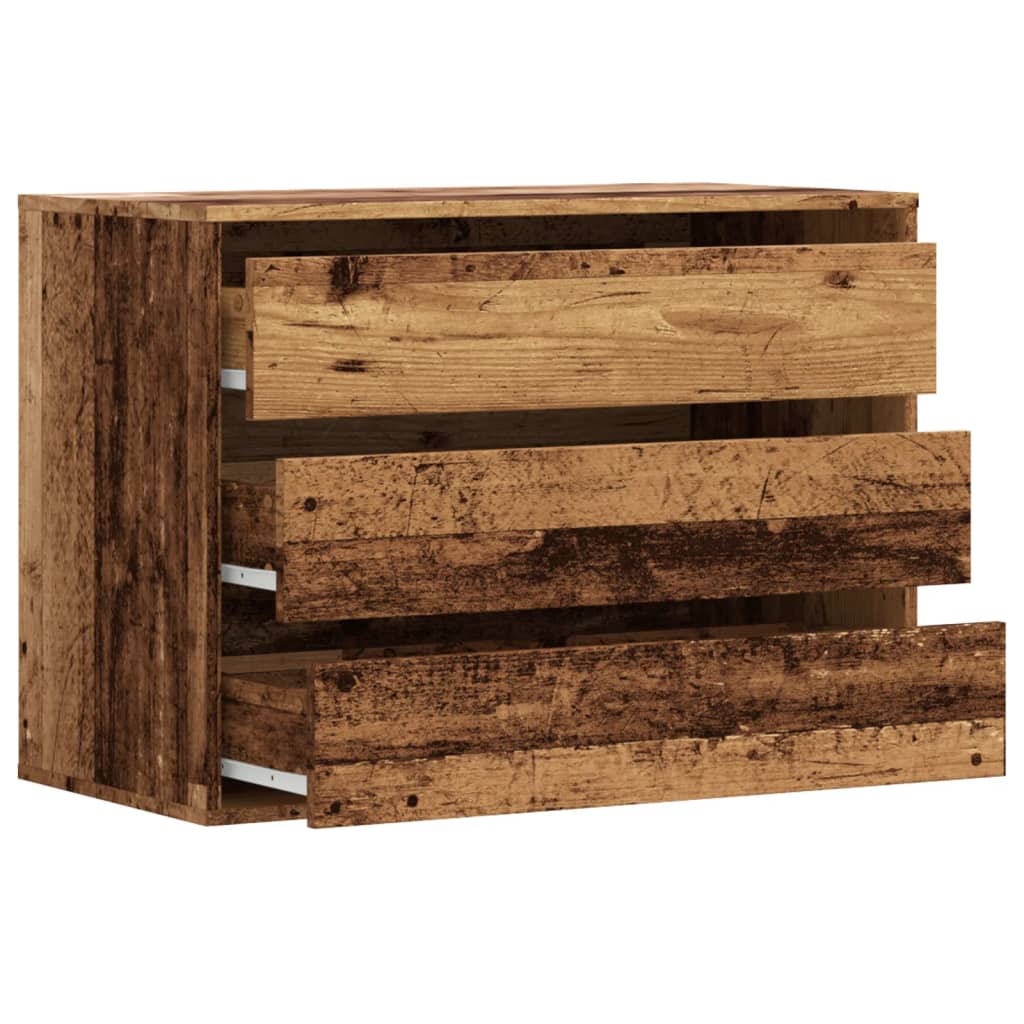 Image Commode d'angle vieux bois 80x41x58 cm bois d'ingénierie | Xios Store SNC vidaXL Xios Store SNC