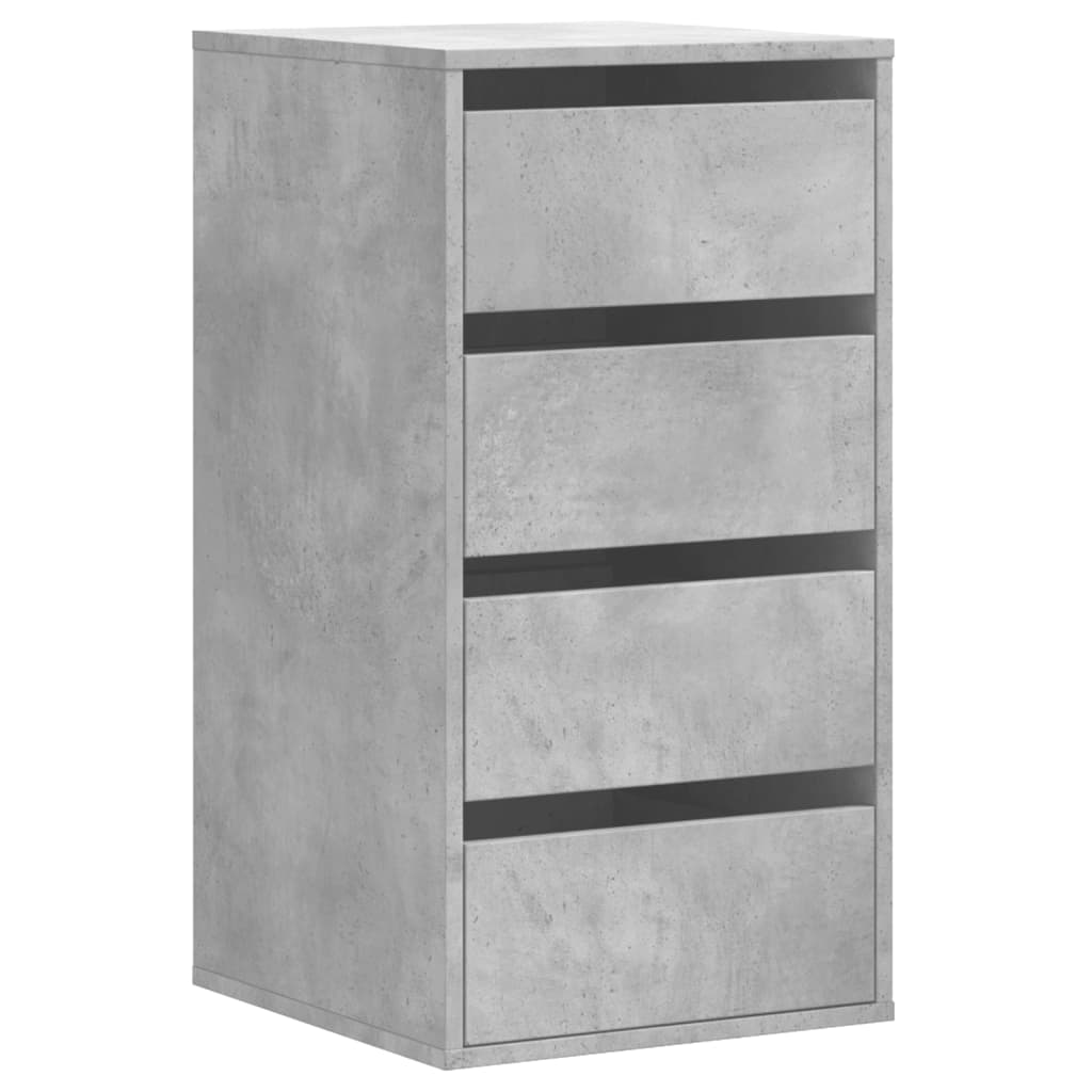 Image Commode d'angle gris béton 40x41x76 cm bois d'ingénierie | Xios Store SNC vidaXL Xios Store SNC