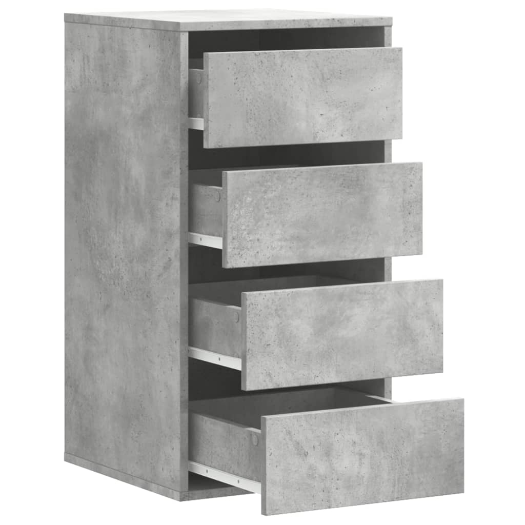 Image Commode d'angle gris béton 40x41x76 cm bois d'ingénierie | Xios Store SNC vidaXL Xios Store SNC