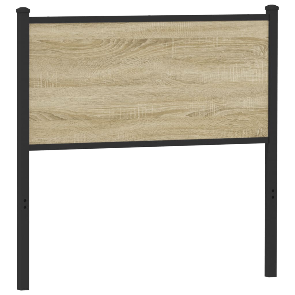 Tête de lit sonoma 90 cm bois d'ingénierie et acier Têtes et pieds de lit vidaXL   