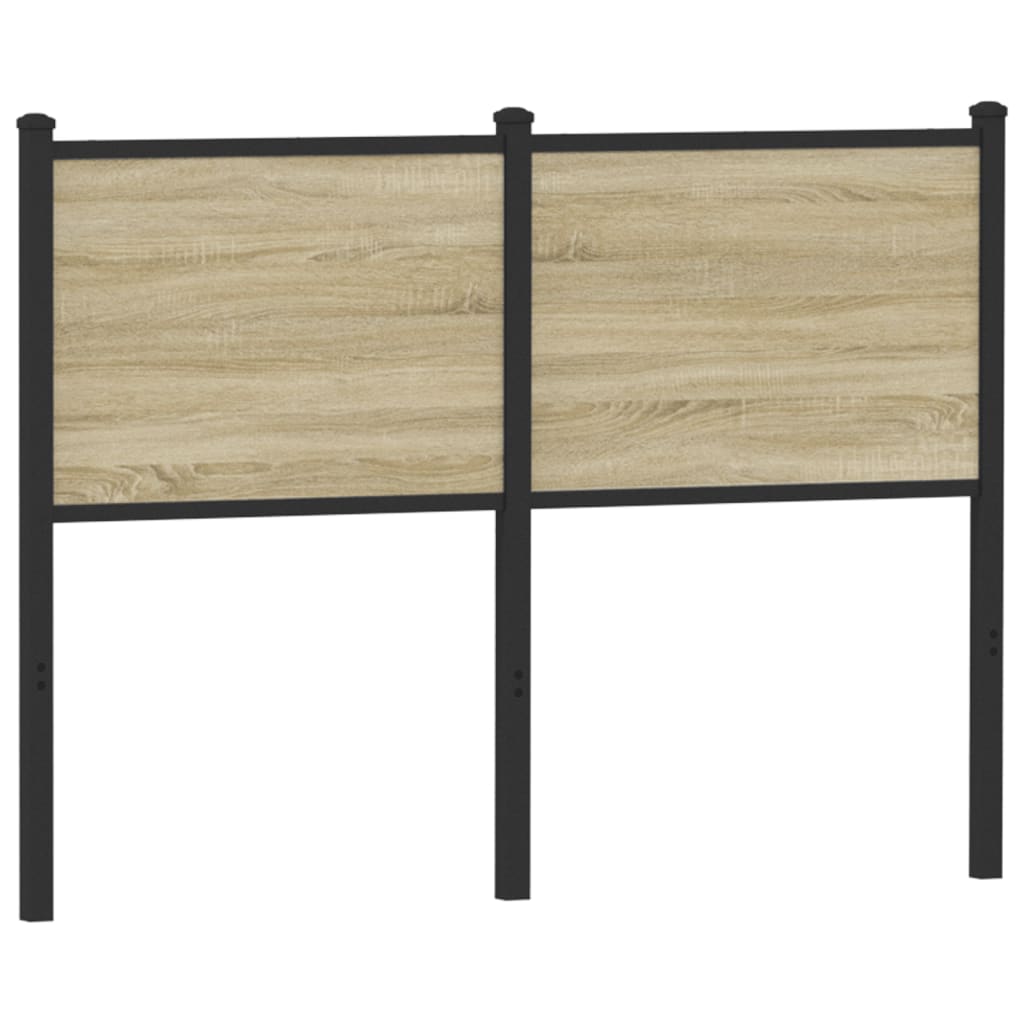 Tête de lit sonoma 120 cm bois d'ingénierie et acier Têtes et pieds de lit vidaXL   