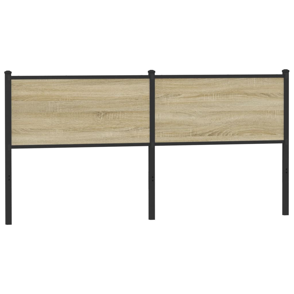 Tête de lit sonoma 160 cm bois d'ingénierie et acier Têtes et pieds de lit vidaXL   