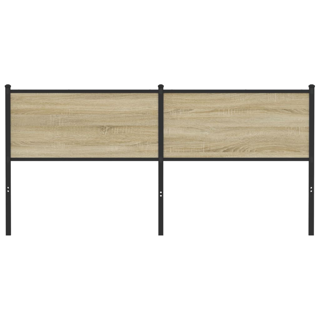 Tête de lit sonoma 160 cm bois d'ingénierie et acier Têtes et pieds de lit vidaXL   