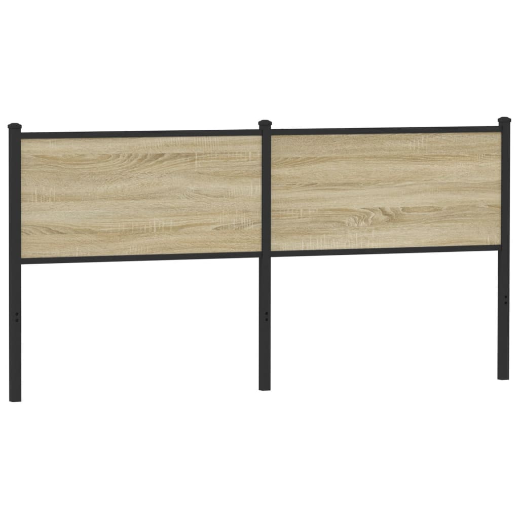 Tête de lit sonoma 160 cm bois d'ingénierie et acier Têtes et pieds de lit vidaXL   