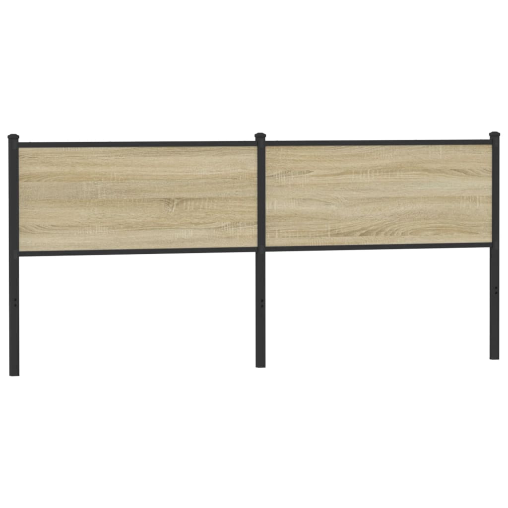 Tête de lit sonoma 190 cm bois d'ingénierie et acier Têtes et pieds de lit vidaXL   