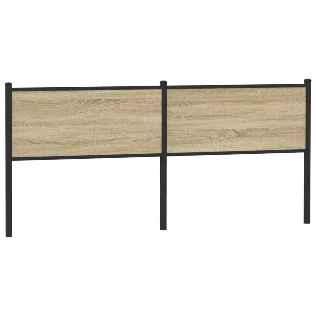 Tête de lit sonoma 190 cm bois d'ingénierie et acier Têtes et pieds de lit vidaXL   