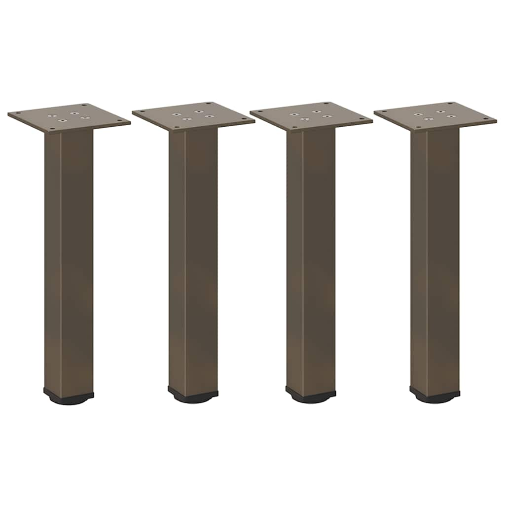 Pieds de table basse acier naturel 4 pcs 30-32 cm acier Pieds de table vidaXL