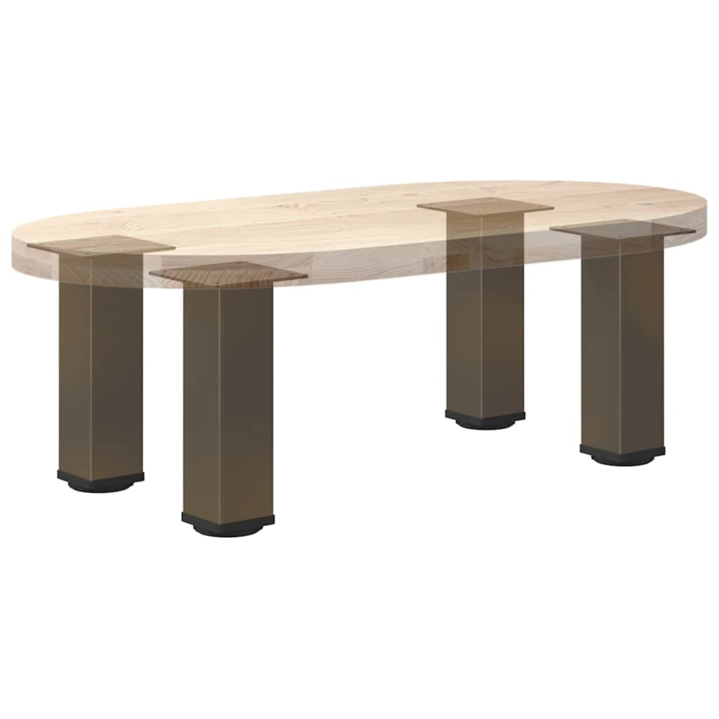 Pieds de table basse acier naturel 4 pcs 30-32 cm acier Pieds de table vidaXL