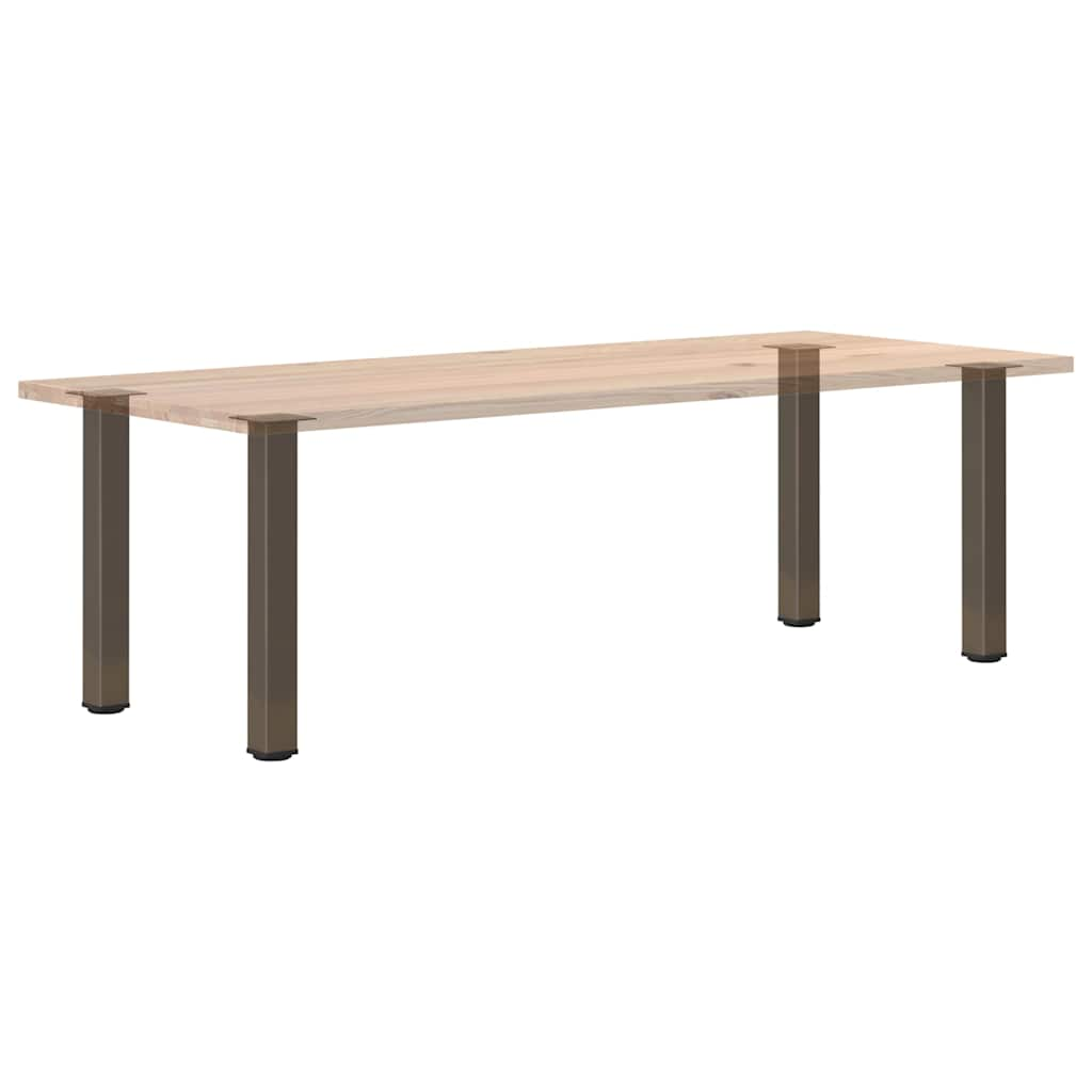 Pieds de table basse acier naturel 4 pcs 72-74 cm acier Pieds de table vidaXL