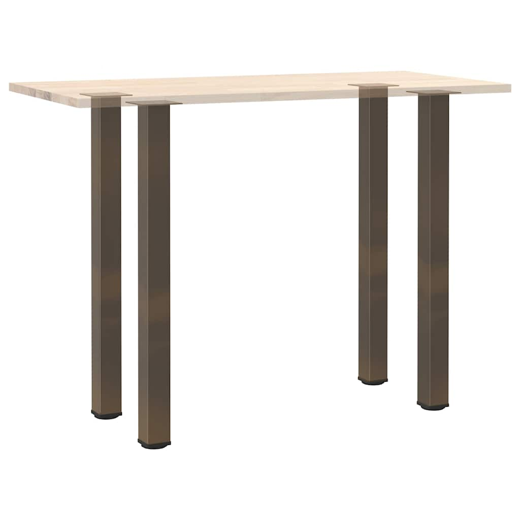 Pieds de table basse acier naturel 4 pcs 90-92 cm acier Pieds de table vidaXL