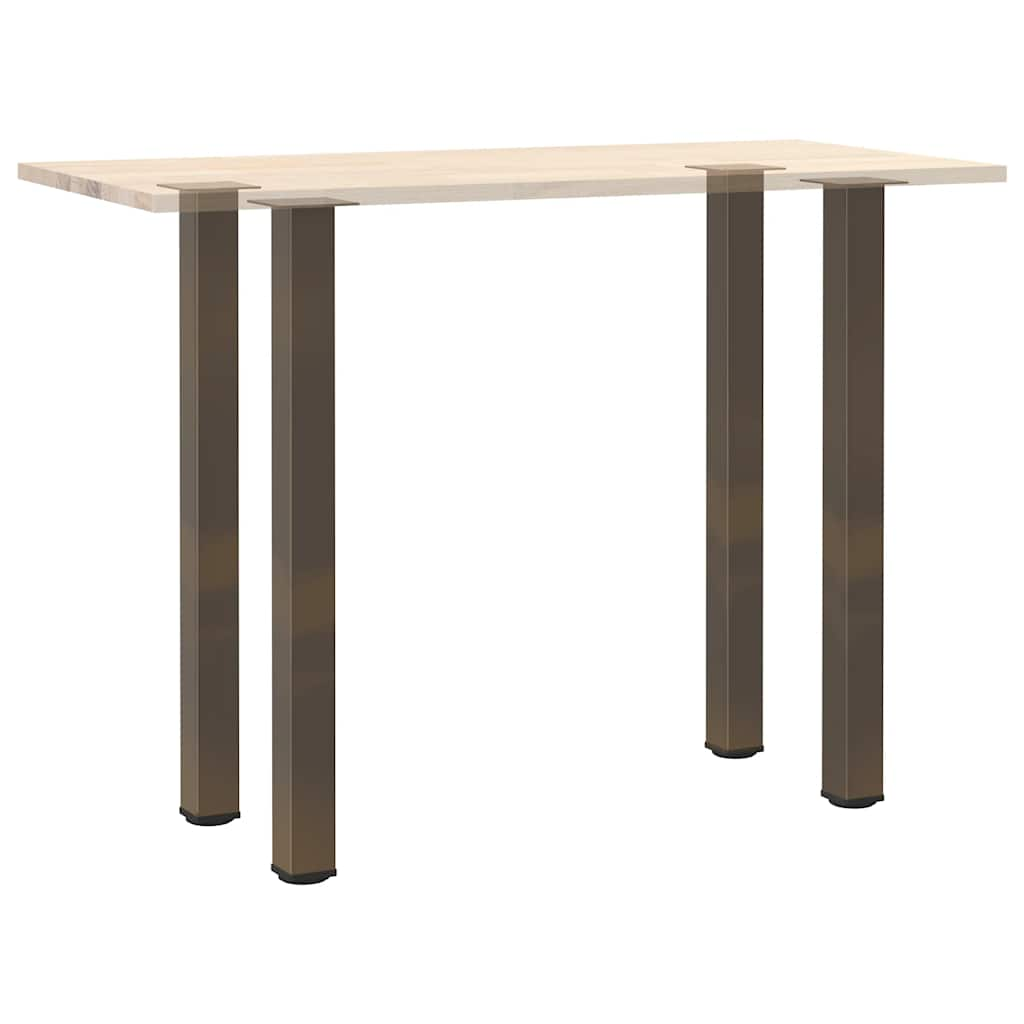 Pieds de table basse acier naturel 4 pcs 100-102 cm acier Pieds de table vidaXL