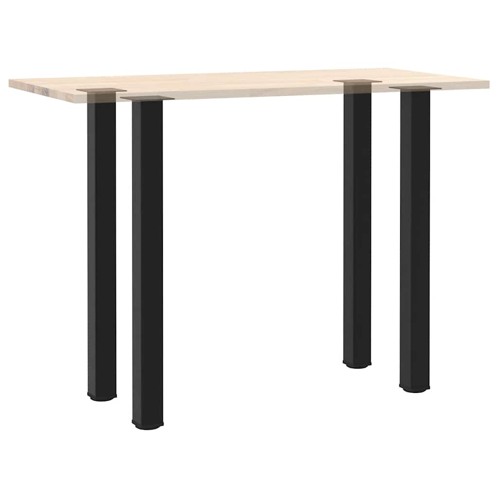 Pieds de table basse noir 4 pcs 110-112 cm acier Pieds de table vidaXL