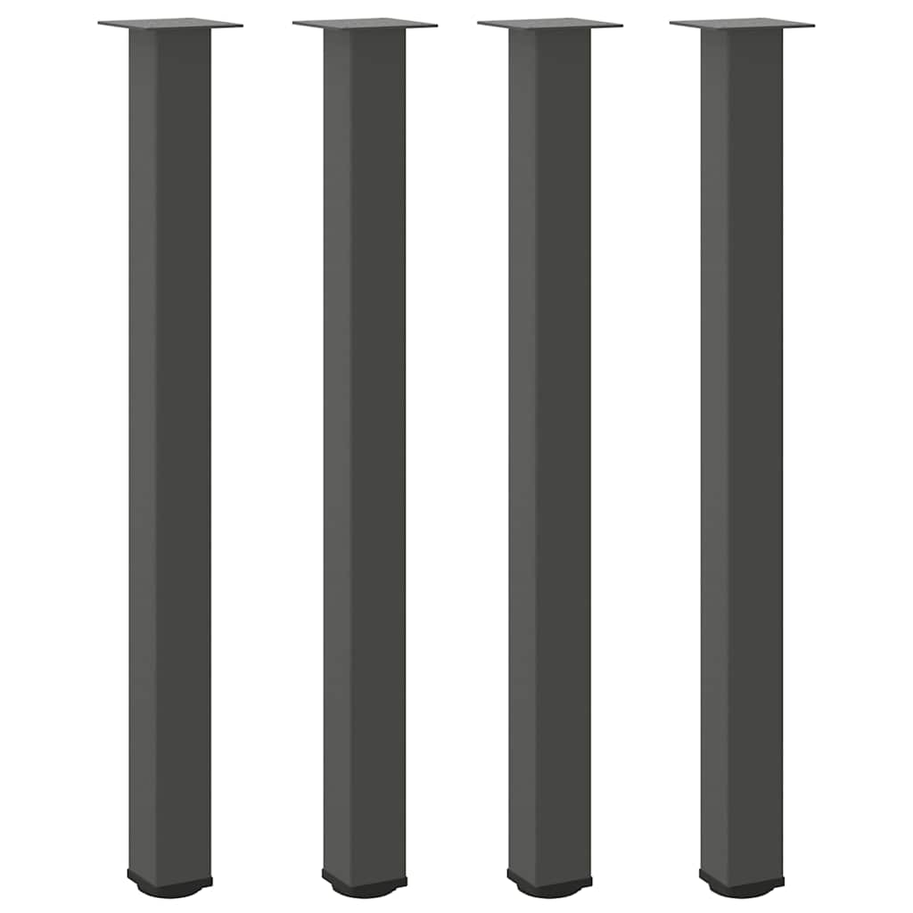 Pieds de table basse anthracite 4 pcs 110-112 cm acier Pieds de table vidaXL