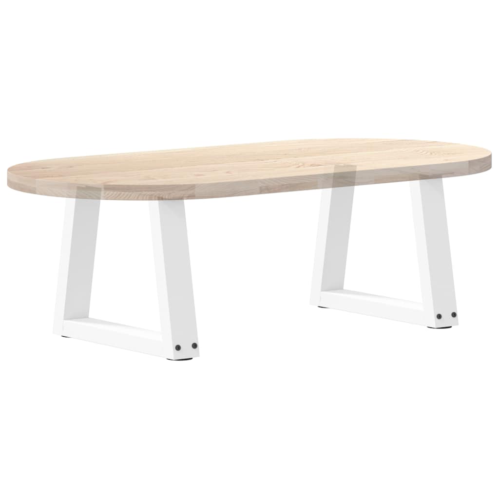 Pieds de table à manger forme V 2pcs blanc 30x(30-31,3)cm acier Pieds de table vidaXL