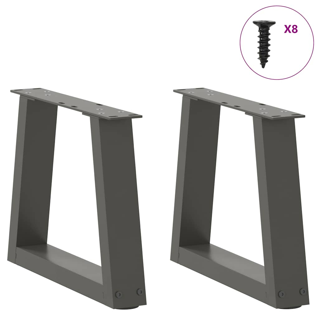 Pieds de table à manger forme V 2 pcs anthracite 30x(30-31,3)cm Pieds de table vidaXL