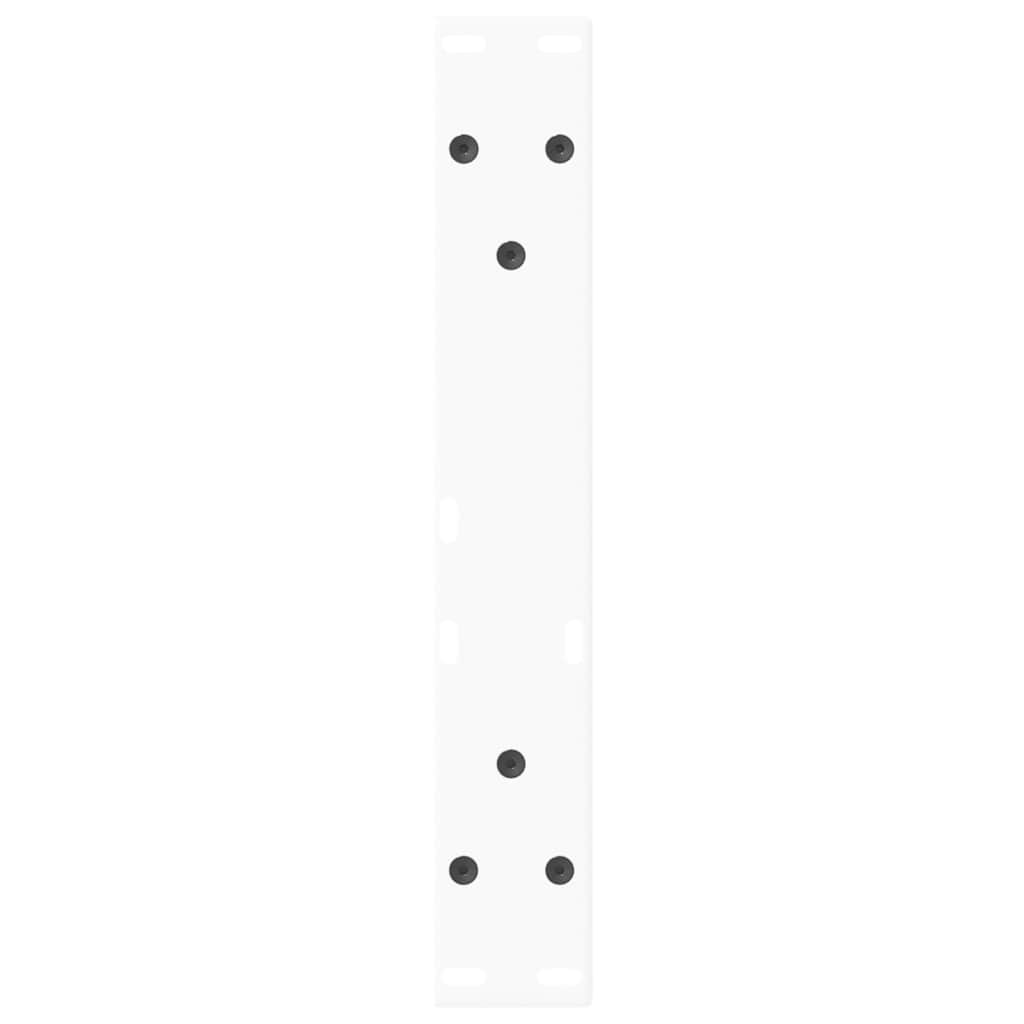 Pieds de table à manger forme V 2pcs blanc 40x(30-31,3)cm acier Pieds de table vidaXL