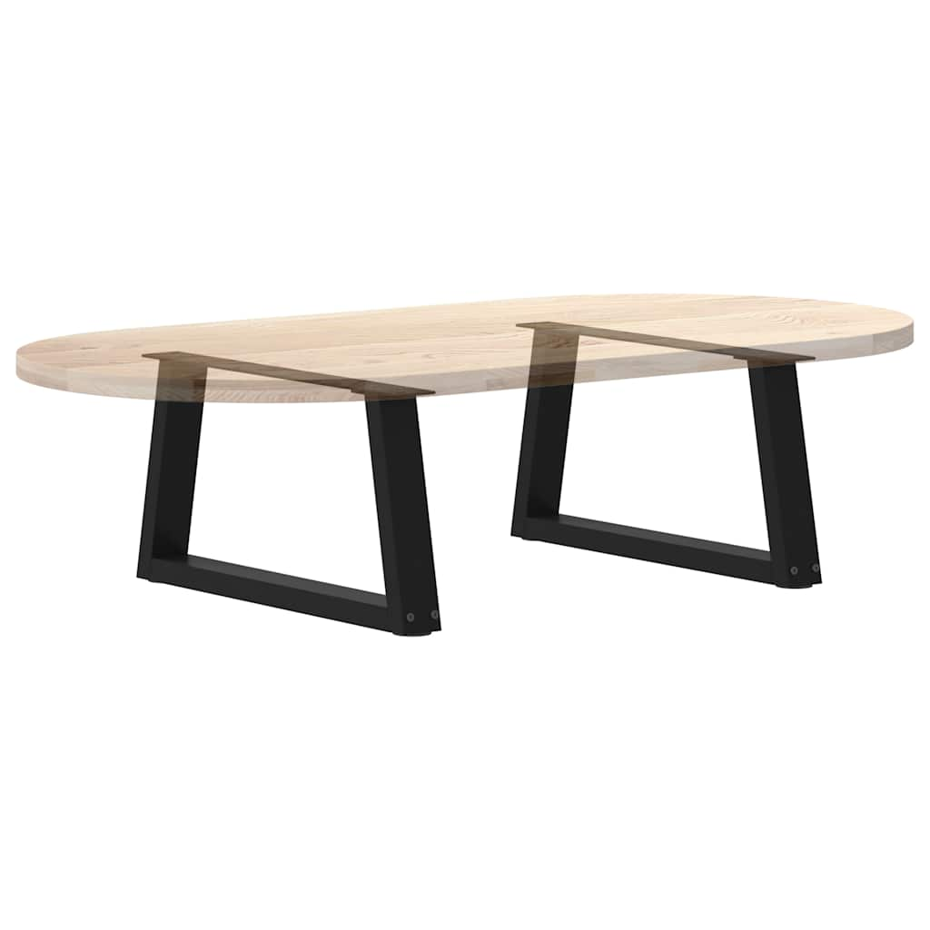 Pieds de table à manger forme V 2 pcs noir 70x(30-31,3)cm acier Pieds de table vidaXL