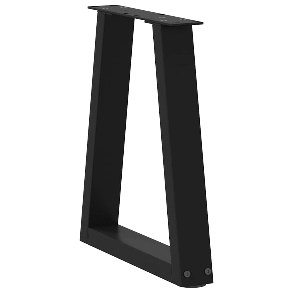 Pieds de table à manger en forme de V 2 pcs noir 28x(42-43,3)cm Pieds de table vidaXL