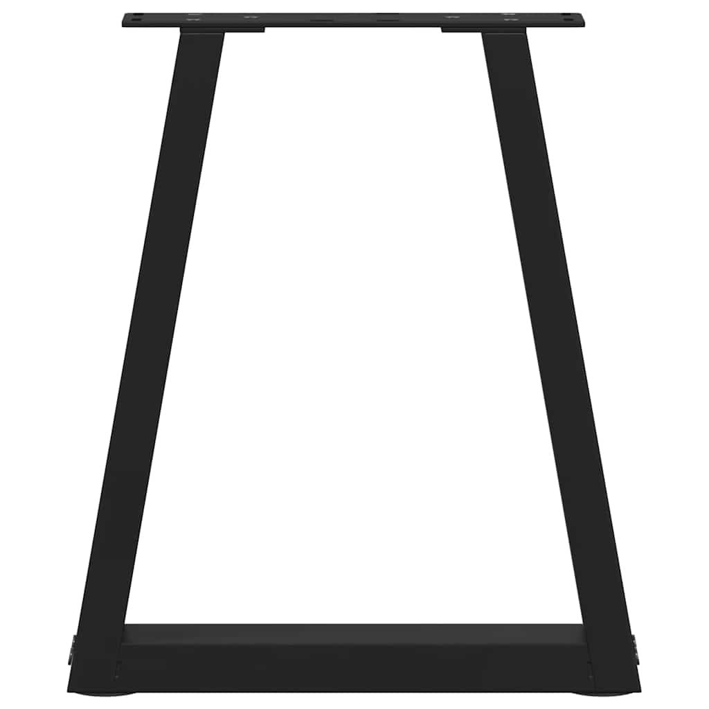 Pieds de table à manger en forme de V 2 pcs noir 28x(42-43,3)cm Pieds de table vidaXL