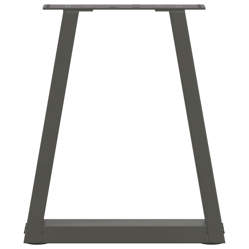 Pieds de table à manger en forme de V 2 pcs anthracite acier Pieds de table vidaXL