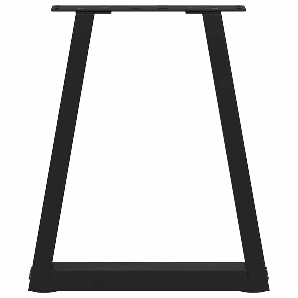 Pieds de table à manger forme de V 2 pcs noir 38x(42-43,3) cm Pieds de table vidaXL