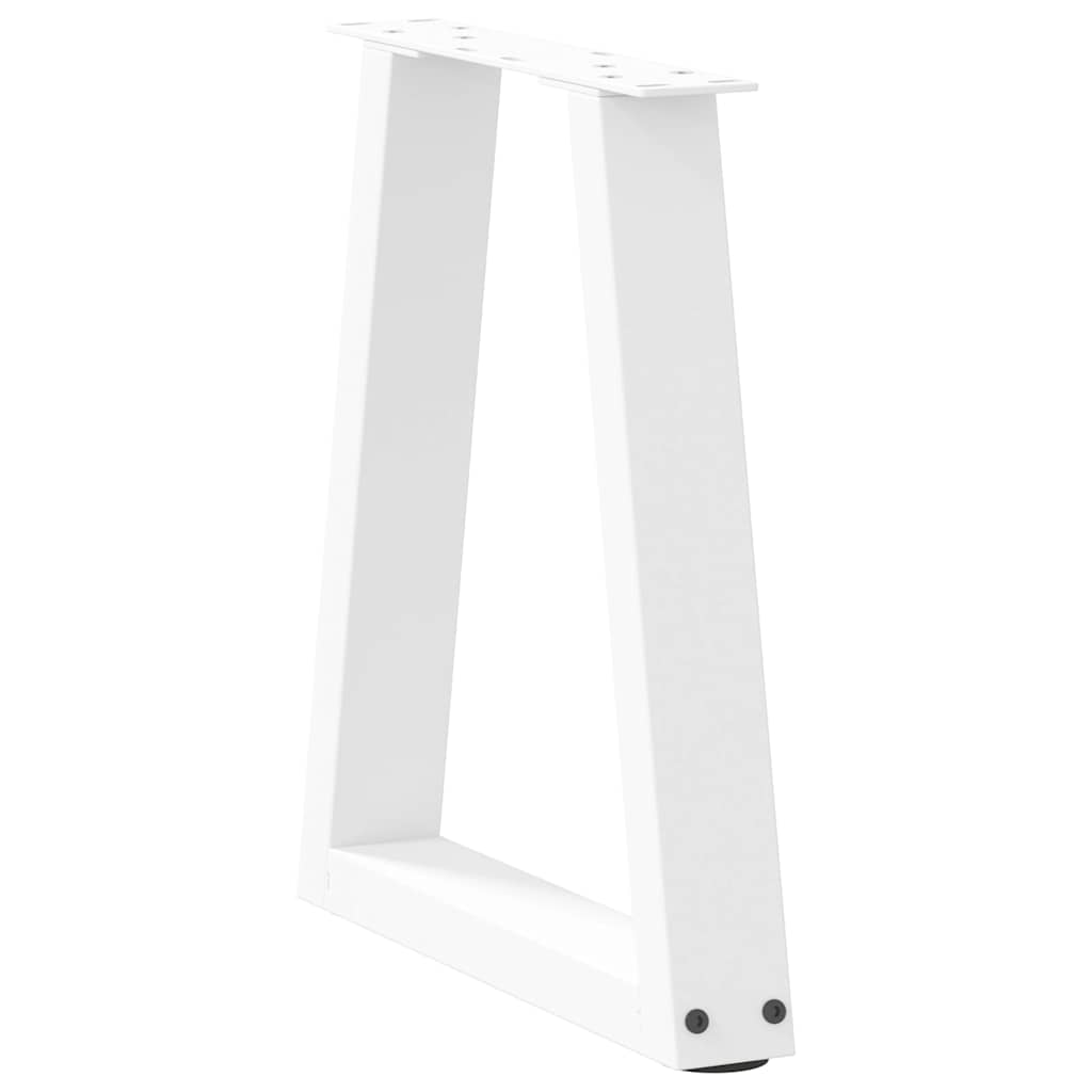 Pieds de table à manger forme de V 2 pcs blanc 38x(42-43,3) cm Pieds de table vidaXL