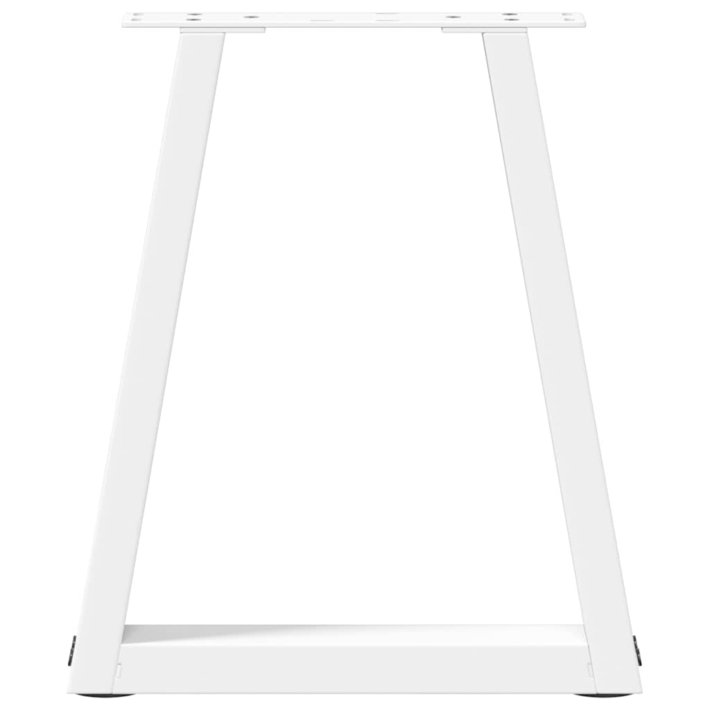 Pieds de table à manger forme de V 2 pcs blanc 38x(42-43,3) cm Pieds de table vidaXL