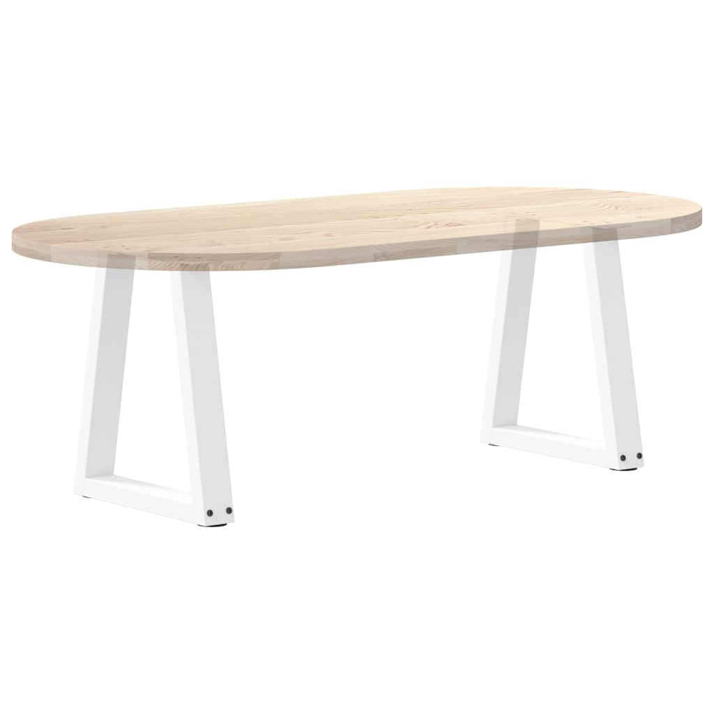 Pieds de table à manger forme de V 2 pcs blanc 38x(42-43,3) cm Pieds de table vidaXL