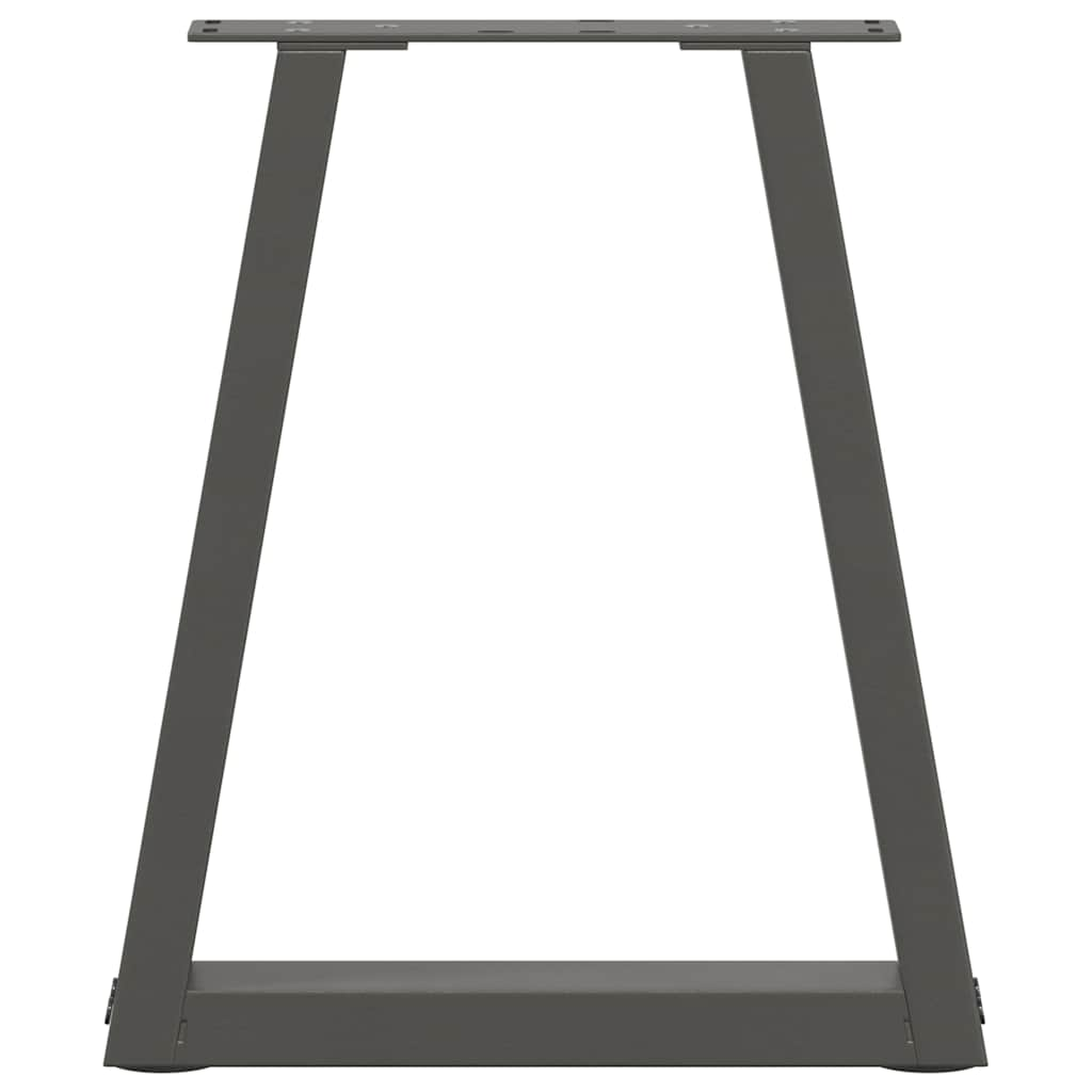 Pieds de table à manger en forme de V 2 pcs anthracite acier Pieds de table vidaXL