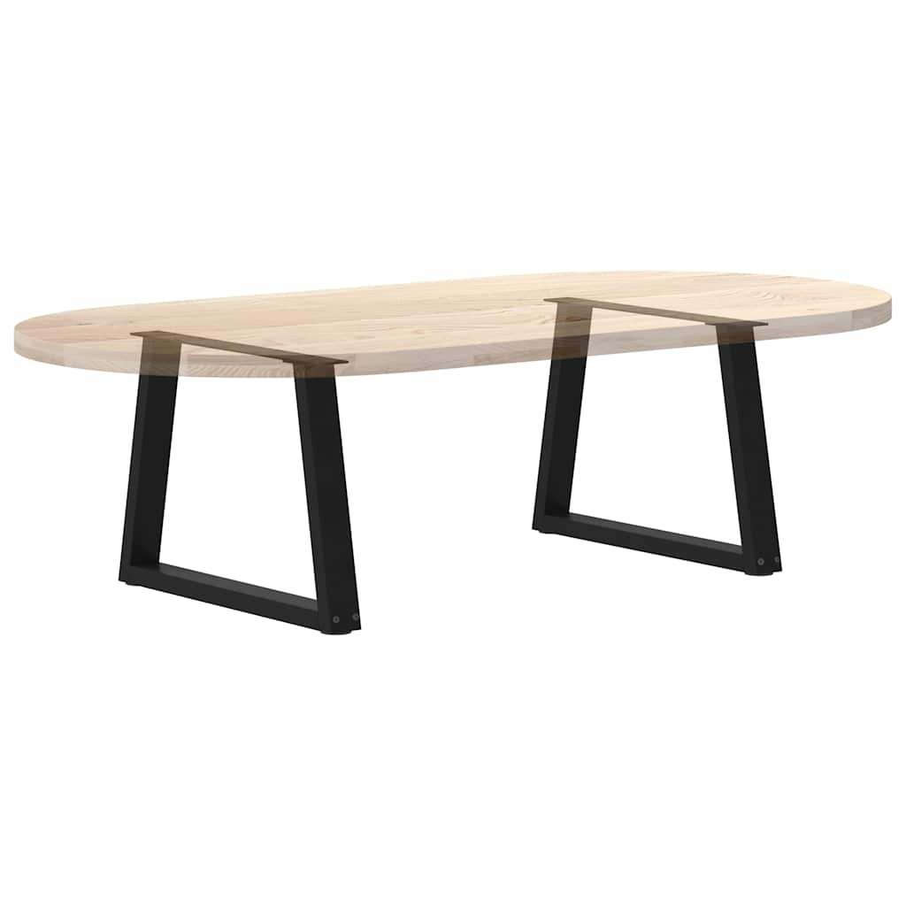 Pieds de table à manger forme V 2 pcs noir 50x(42-43,3)cm acier Pieds de table vidaXL