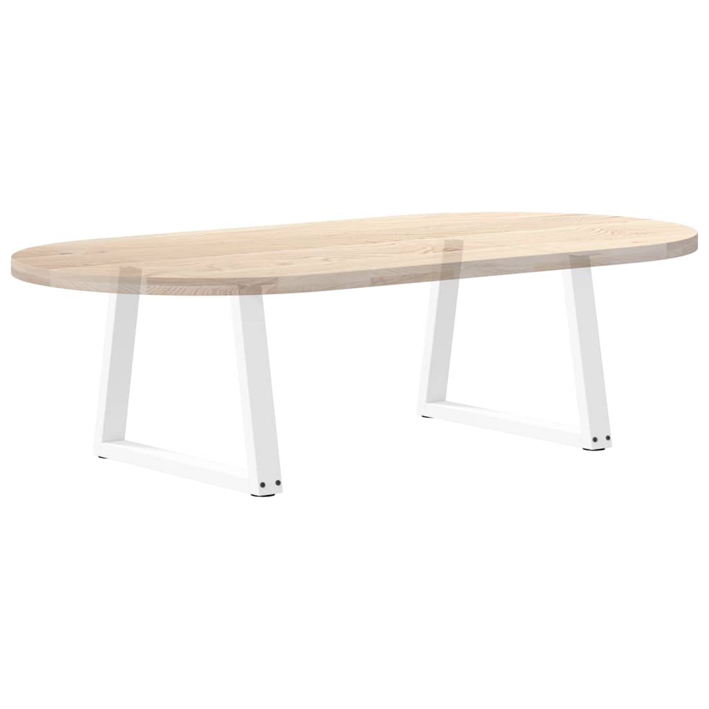 Pieds de table à manger forme V 2pcs blanc 60x(42-43,3)cm acier Pieds de table vidaXL