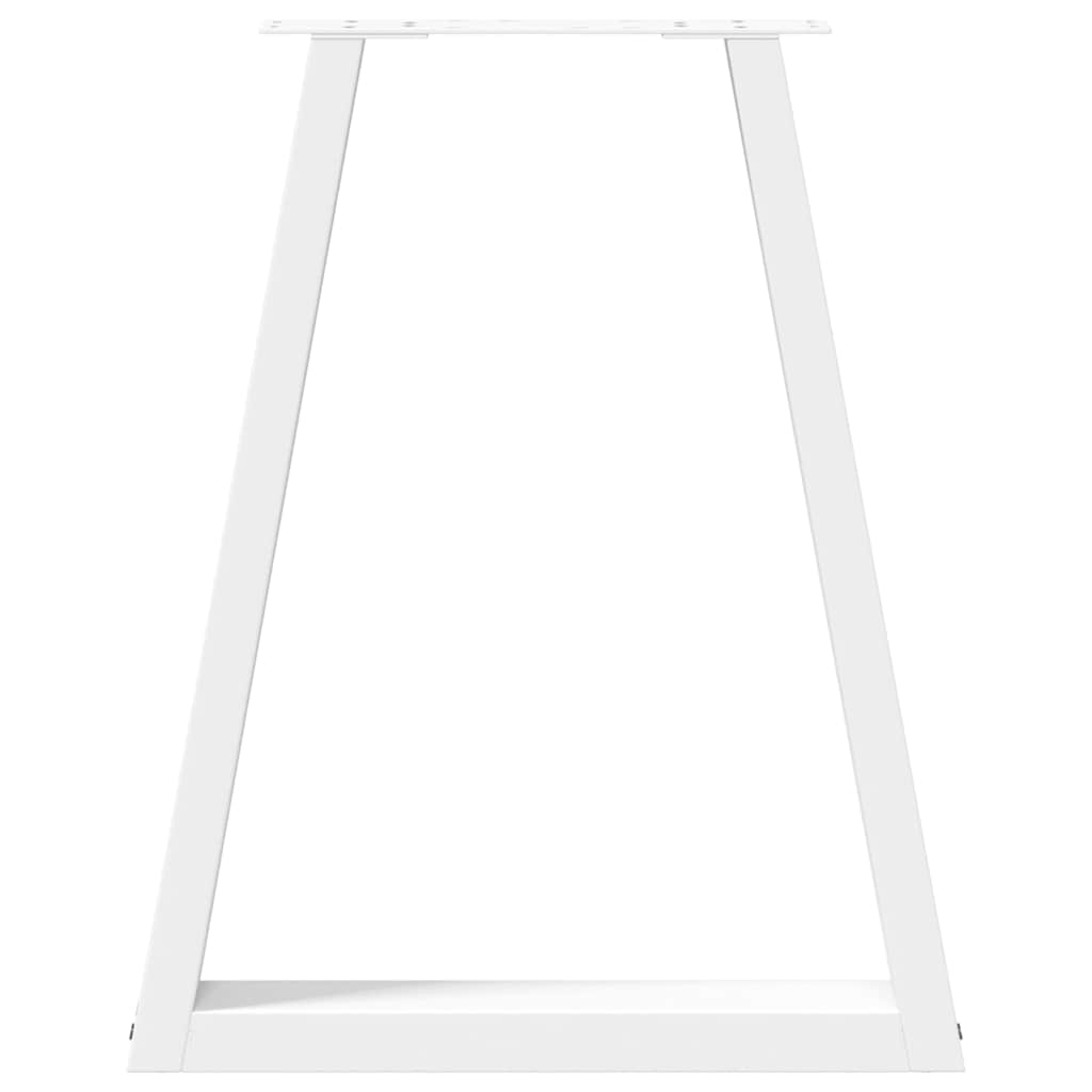 Pieds de table basse forme de V 2 pcs blanc 50x(72-73) cm acier Pieds de table vidaXL   