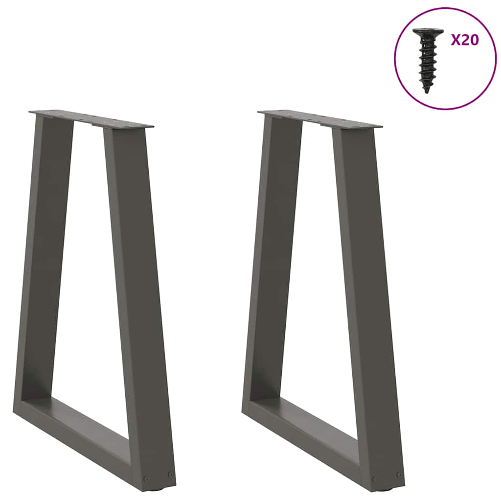 Pieds de table basse forme de V 2 pcs anthracite 60x(72-73) cm Pieds de table vidaXL   