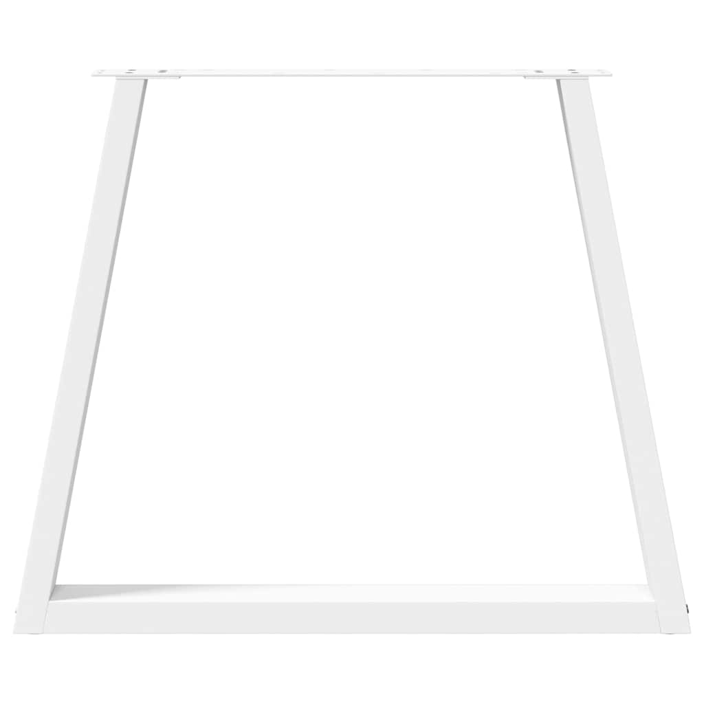 Pieds de table à manger forme V 2pcs blanc 70x(72-73,3)cm acier Pieds de table vidaXL