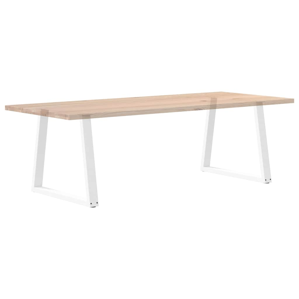 Pieds de table à manger forme V 2pcs blanc 70x(72-73,3)cm acier Pieds de table vidaXL