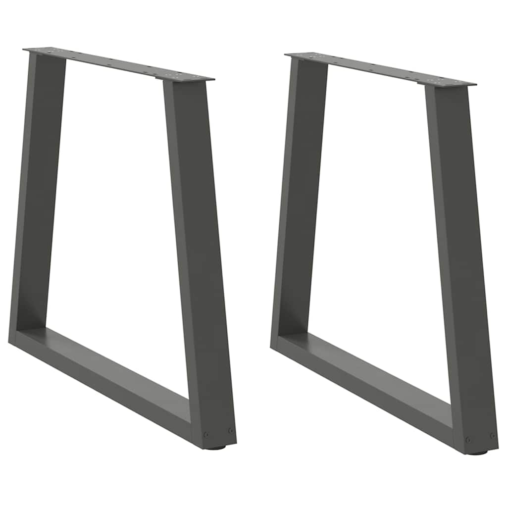 Pieds de table à manger forme V 2 pcs anthracite 70x(72-73,3)cm Pieds de table vidaXL