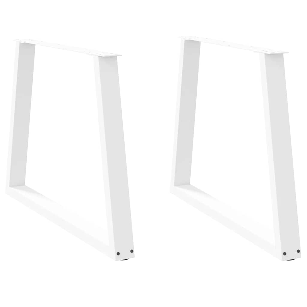 Pieds de table à manger forme de V 2 pcs blanc 100x(72-73,3) cm Pieds de table vidaXL