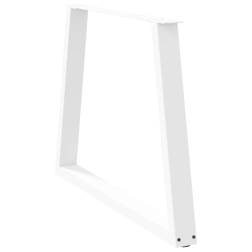 Pieds de table à manger forme de V 2 pcs blanc 100x(72-73,3) cm Pieds de table vidaXL