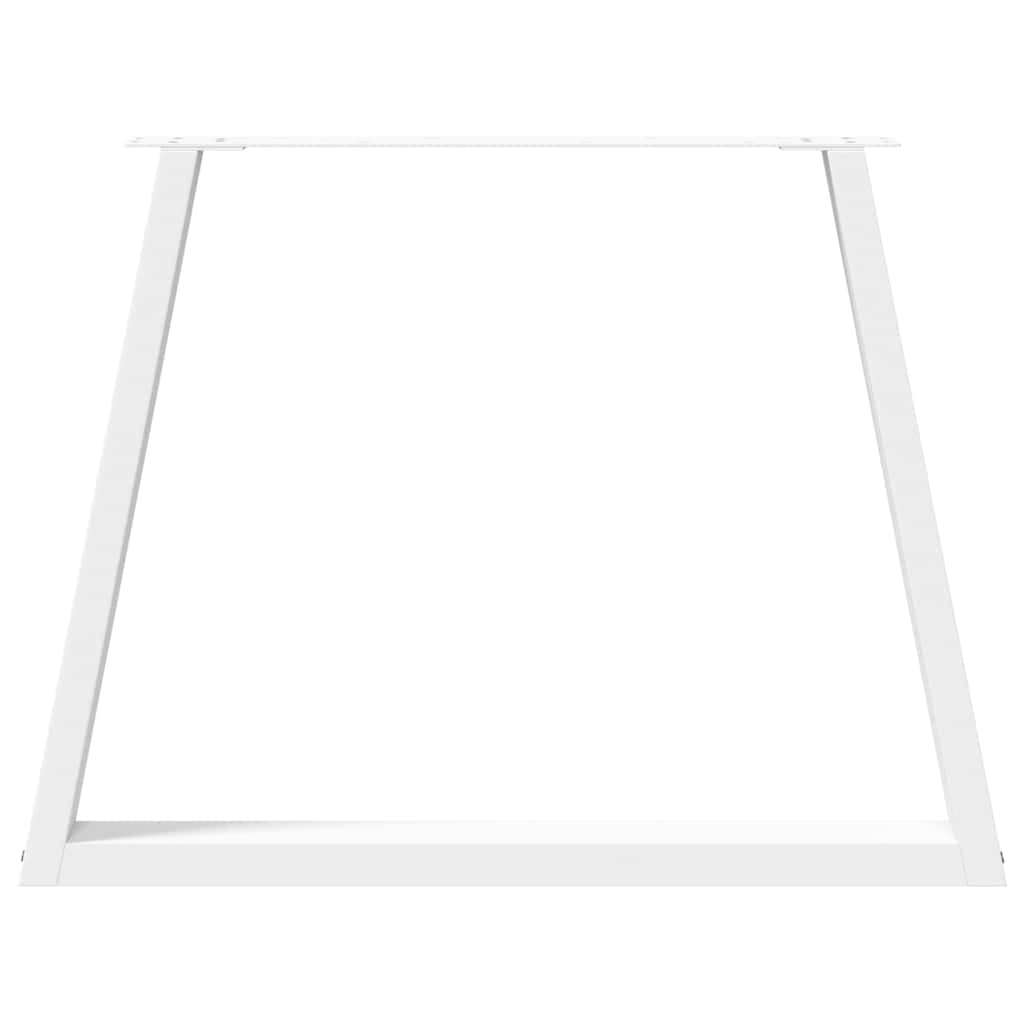 Pieds de table à manger forme de V 2 pcs blanc 100x(72-73,3) cm Pieds de table vidaXL