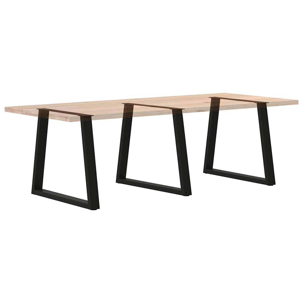 Pieds de table à manger forme de V 3 pcs noir 70x(72-73,3) cm Pieds de table vidaXL