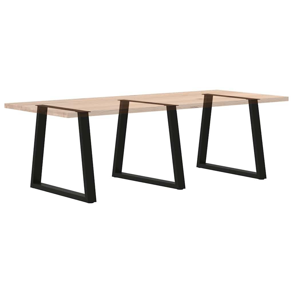 Pieds de table à manger forme de V 3 pcs noir 80x(72-73,3) cm Pieds de table vidaXL