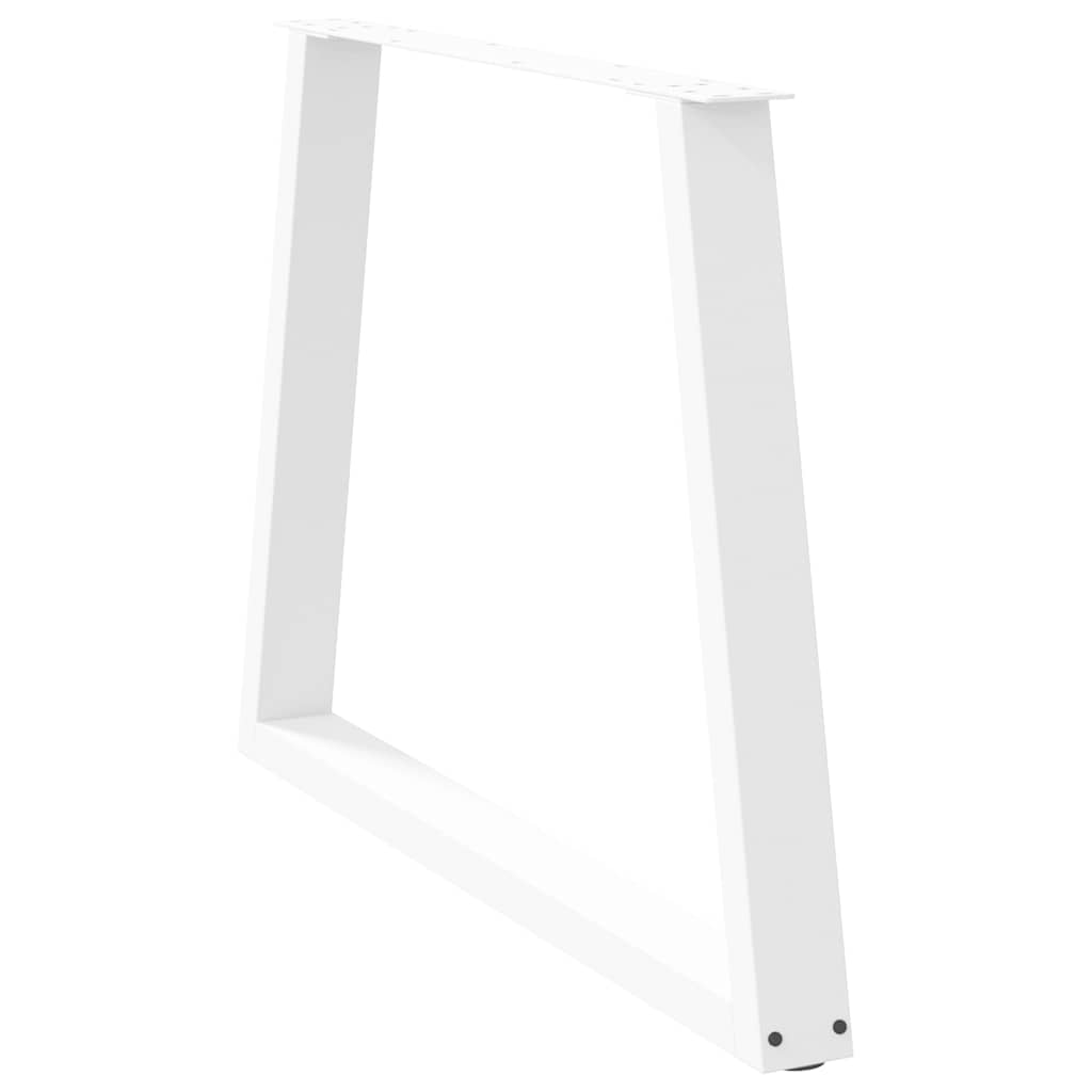 Pieds de table à manger forme de V 3 pcs blanc 90x(72-73,3) cm Pieds de table vidaXL