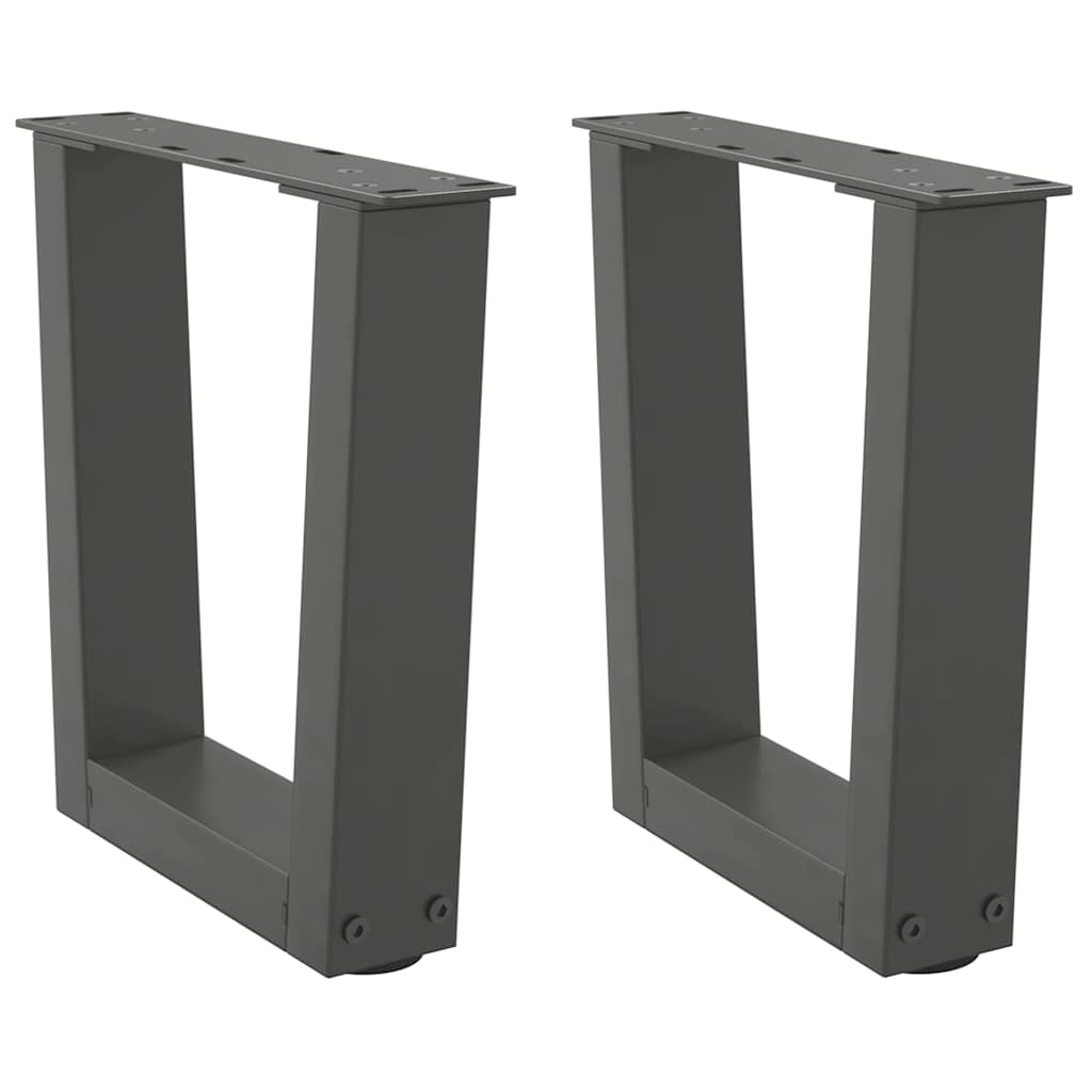 Pieds de table à manger forme V 2 pcs anthracite 30x(30-31,3)cm Pieds de table vidaXL