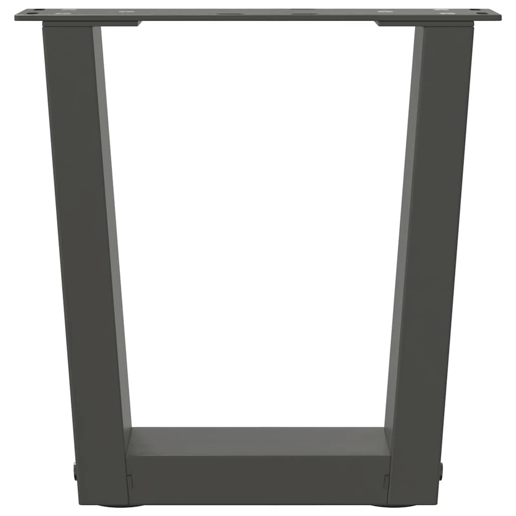 Pieds de table à manger forme V 2 pcs anthracite 30x(30-31,3)cm Pieds de table vidaXL