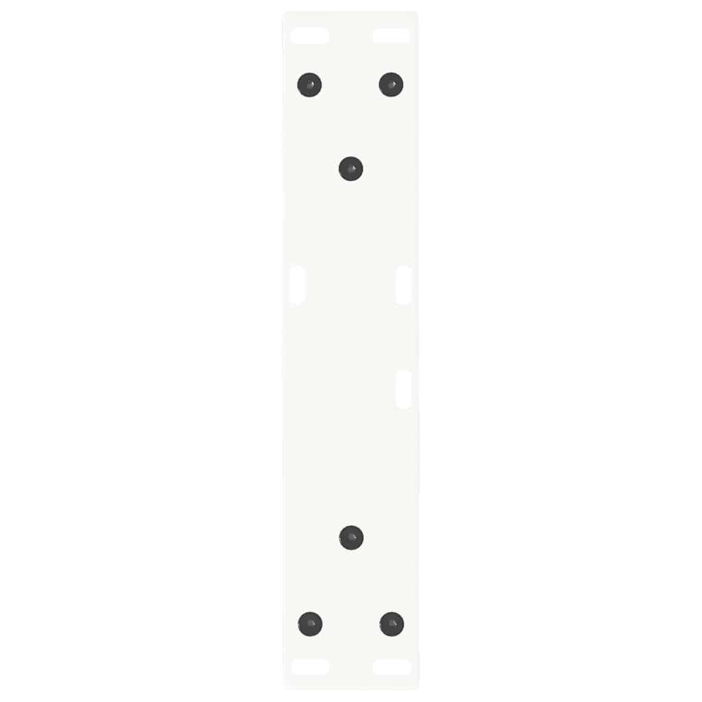 Pieds de table à manger forme V 2pcs blanc 40x(30-31,3)cm acier Pieds de table vidaXL