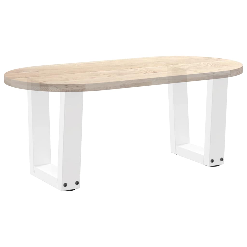 Pieds de table à manger forme V 2pcs blanc 40x(30-31,3)cm acier Pieds de table vidaXL