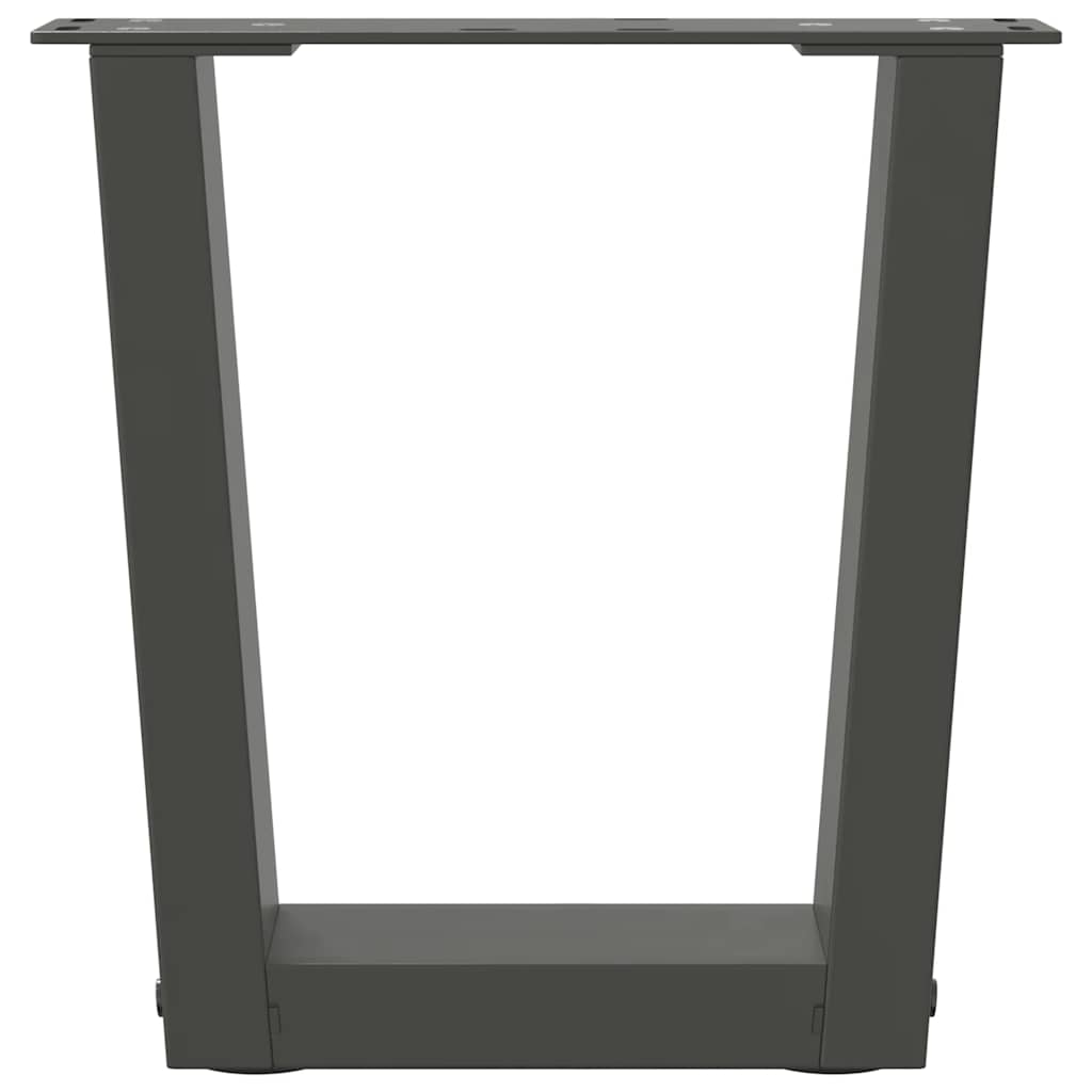 Pieds de table à manger forme V 2 pcs anthracite 40x(30-31,3)cm Pieds de table vidaXL