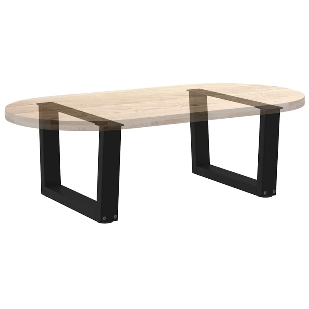 Pieds de table à manger forme V 2 pcs noir 50x(30-31,3)cm acier Pieds de table vidaXL